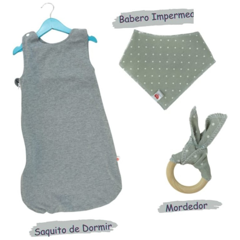 Caja de Regalo Saquito Amamantas - Gris Claro - Imagen 2