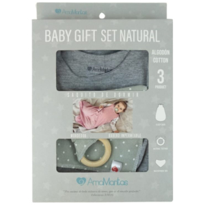 Caja de Regalo Saquito Amamantas - Gris Claro
