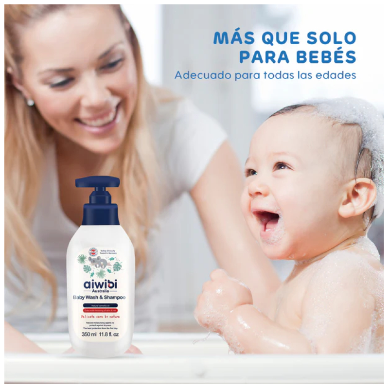 Gel de Baño y Shampoo 350 ml Aiwibi - Imagen 7