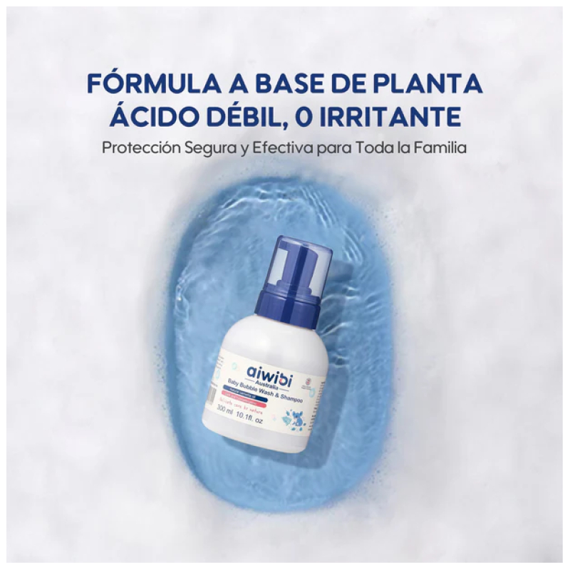 Gel de Baño y Shampoo de Burbujas 300 ml Aiwibi - Imagen 4