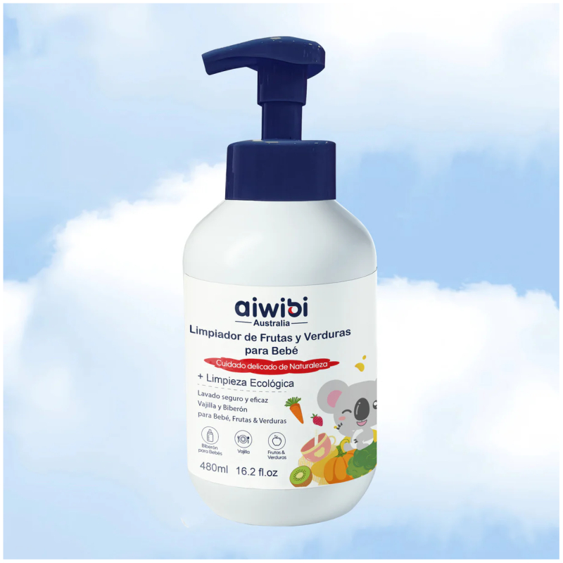 Limpiador De Mamaderas - Frutas - Verduras 480 Ml Aiwibi - Imagen 2