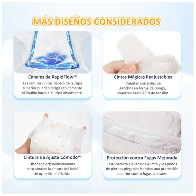 Pañales Dulce Noche P 60 Pcs Aiwibi - Imagen 7