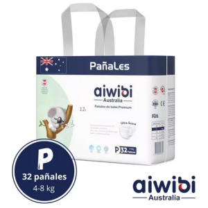 Pañales Premium P 32 Pcs Aiwibi