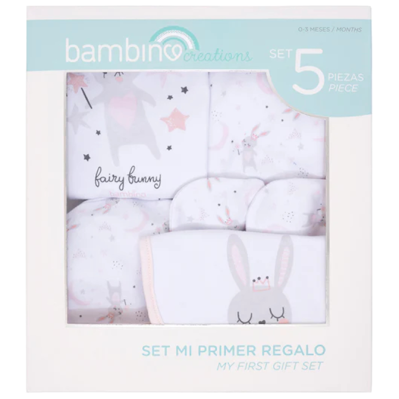 Set de Ropa 5 Pcs Bambino Conejita